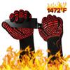 High Temperature Resistance Kitchen Gloves Oven Mitts Barbecue 800 Degrees Fireproof Heat Insulation Microwave Oven Gloves