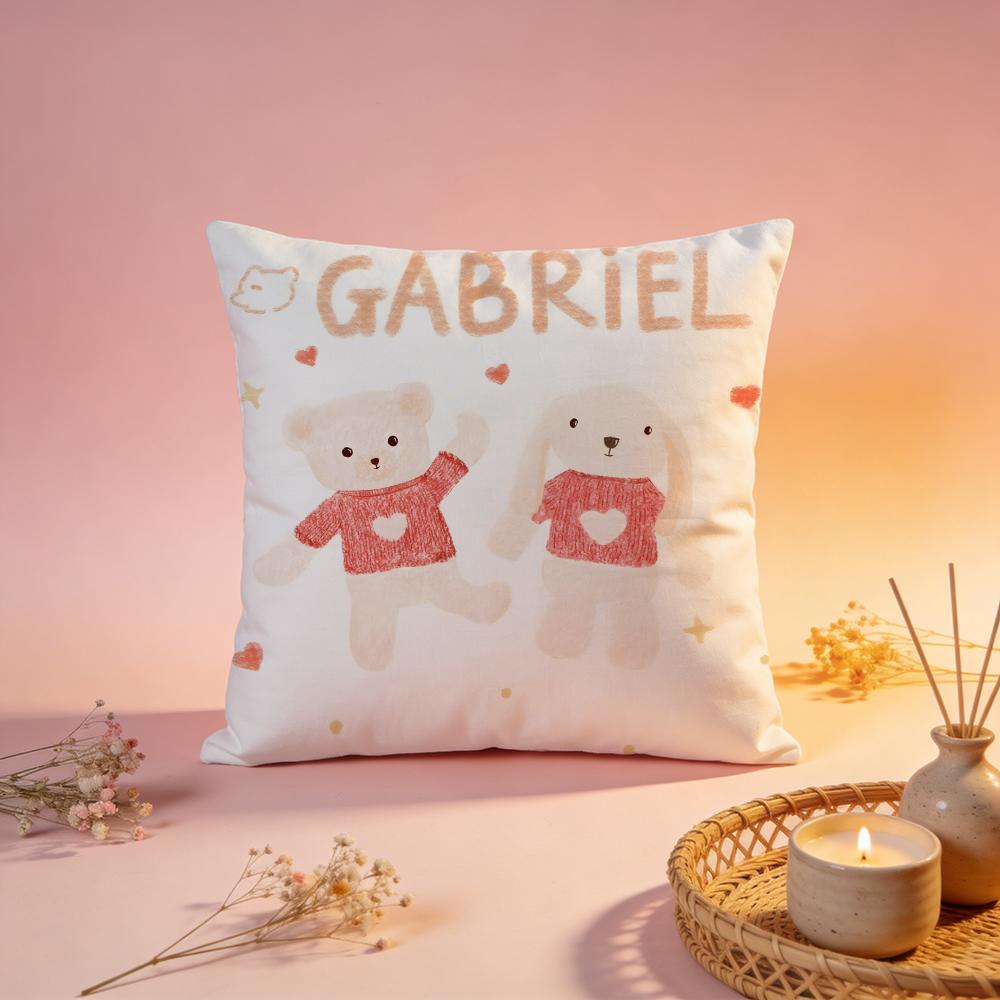 

Trendy GGabrieled Cushion Cover Comfortable Durable Pillow Cover MultiScene for Home Office Car Sofa 30X30cm