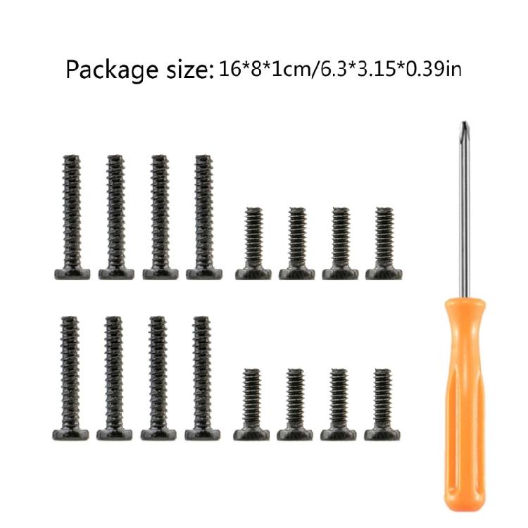 Metal Screws Kit for Steam-Deck Gamepad Rear Case Screws Set with Screwdriver