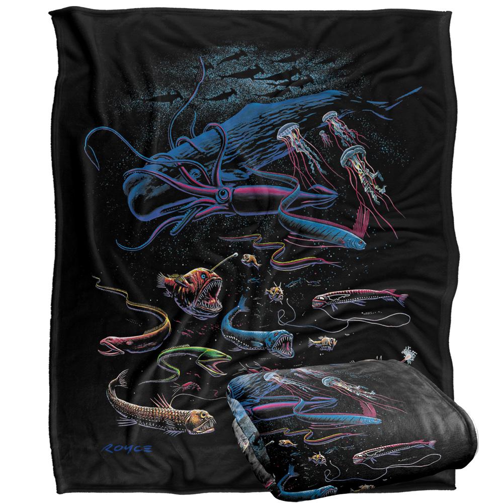 Royce McClure Way Down Deep Silky Fish Supersoft Blanket