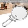 Double Sided Makeup Mirror 10x Magnifying Foldable Handheld Cosmetic Mirror For Home Travel(Silver )