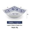 JINMEILI Blue and White Melamine Ramen Soup Bowl