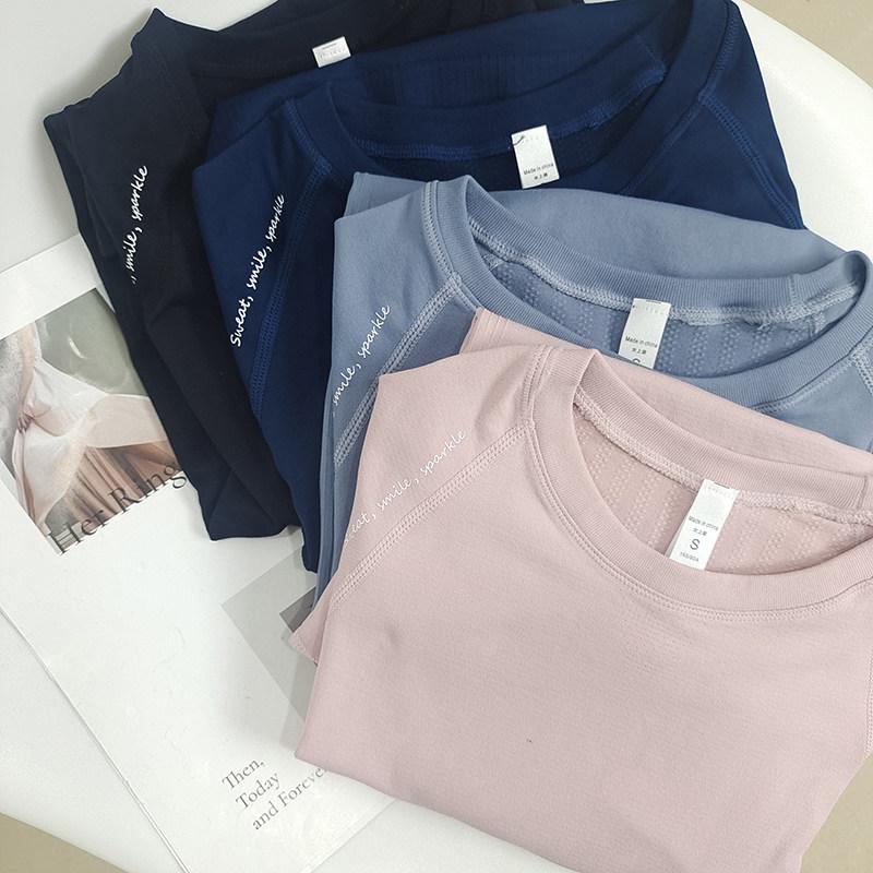 Top Yoga și Alergare cu Mânecă Lungă, Seamless, Foarte Elastic