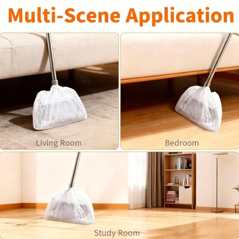 50/100 Pezzi Copertura Usa e Getta per Scopa Copriscopa Manicotto Pulizia Copertura Appiccicosa Rimuovi Polvere Peli