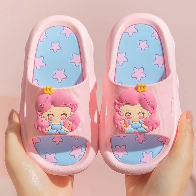 Girls Shoes, Cartoon-style Cute Soft-soled Anti-slip Boys Flip-flops 26-27 розовый