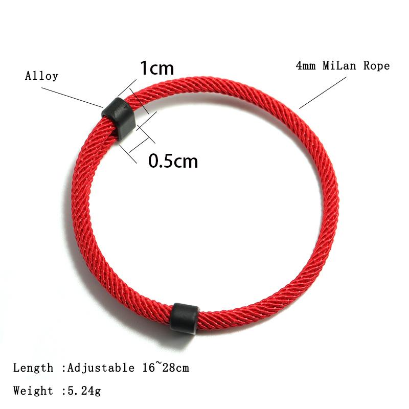Trendy Konu Bilezik Erkek Kadın Ayarlanabilir Kırmızı Bilezik Severler Mesafe Çift Brazalete Minimalist Yoga Meditasyon Bilezik
