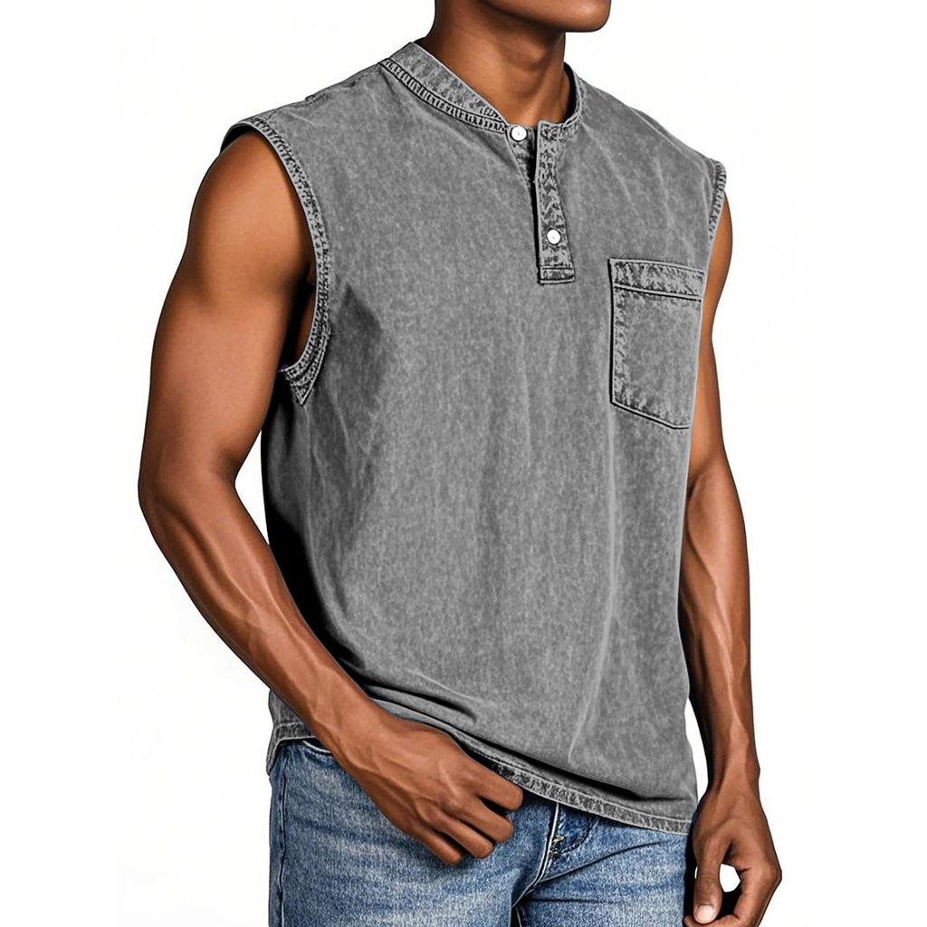 Camiseta sin mangas de verano para hombre, camiseta sin mangas transpirable informal de talla grande para Surf y playa, camiseta holgada con estampado, camiseta para hombre