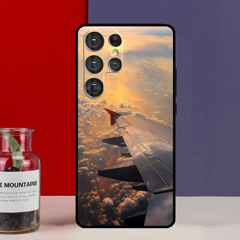 Airplane Aircraft Plane Funda Case For Samsung Galaxy S25 Ultra S9 S10 S20 S22 Plus S21 FE S23 S24 Ultra Phone Cover
