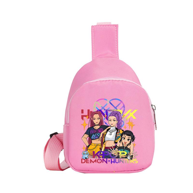 Children'S Breast Bag Animation Cartoon Peripheral Printing Casual Shoulder Bag Going Out Portable Messenger Bag