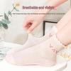 Langsah Girls' Thin Cotton Mid-Calf Socks (6 Pairs)
