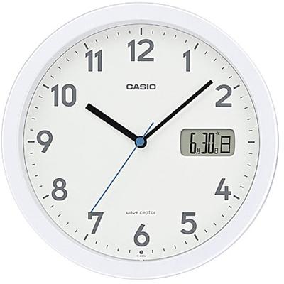 Radio Controlled Clock With Date And Day Display White Ic 860j 7jf