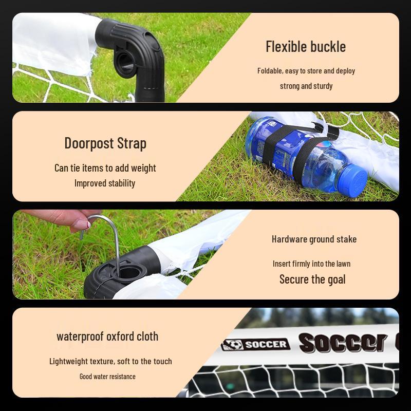 Portable Folding Kids' Football Goal: Indoor/Outdoor Sports & Early Education Toy