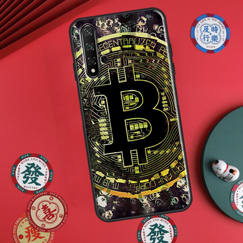 Bitcoin For Huawei P30 P20 P40 Lite P60 Pro Nova 5T 12s 12i 11i Y90 Y70 Y60 Y61 Y91 Y72 9 10 SE Case
