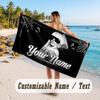 Custom Name Large Beach Towel,Lady Gaga Quick Absorbent Towel For Outdoor Travel Poolside