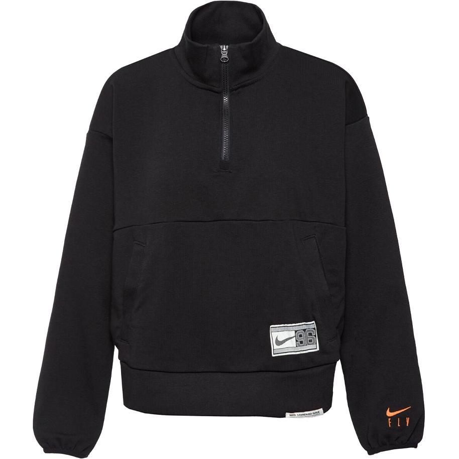 (WMNS) Nike Dri-Fit Swoosh Fly 1/4 Zip Basketball Sweatshirt  Black  Women s DX0562-010 XL