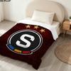 1PC Ac Sparta Praha Patterned Flannel Blanket Suitable For All Seasons For Home Decor Warmth And Comfort Gifts Holiday Present