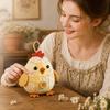 DIY Patchwork Animal Kit, Hand Sewing Craft Set with Pre-Cut Fabric Stuffing Buttons Threads, Cute Plush Animal Craft Kit Gift for Craft Lovers