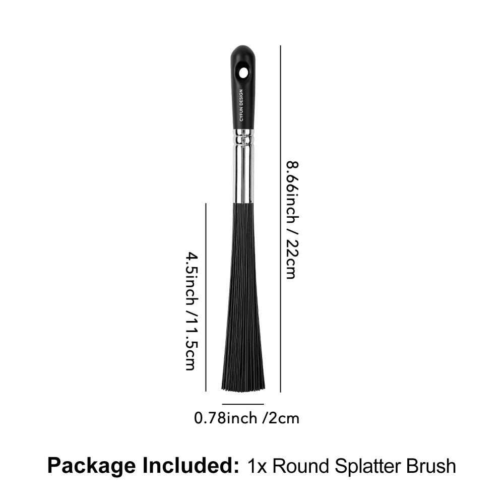 

Flat/Round Splatter Brush Abstract Art Brush for Adding Speckles Splatters Spots Perfect for Paint, Ink, and Edgy Creative Flai