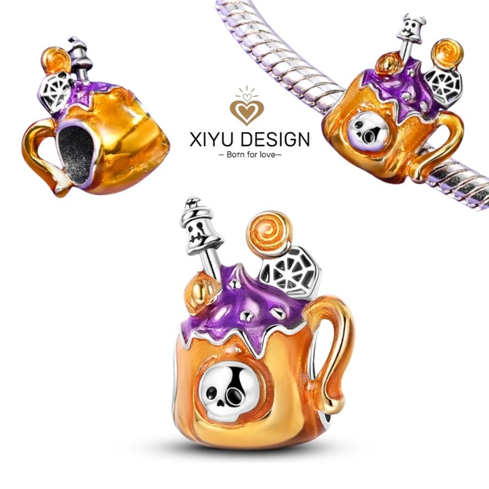 Halloween Anhänger Kupfer Pokerkarte Anhänger Perlen Schwarz Pik 10-A Royal Flush Rot Herz 10-A Anhänger für Armband Damenschmuck