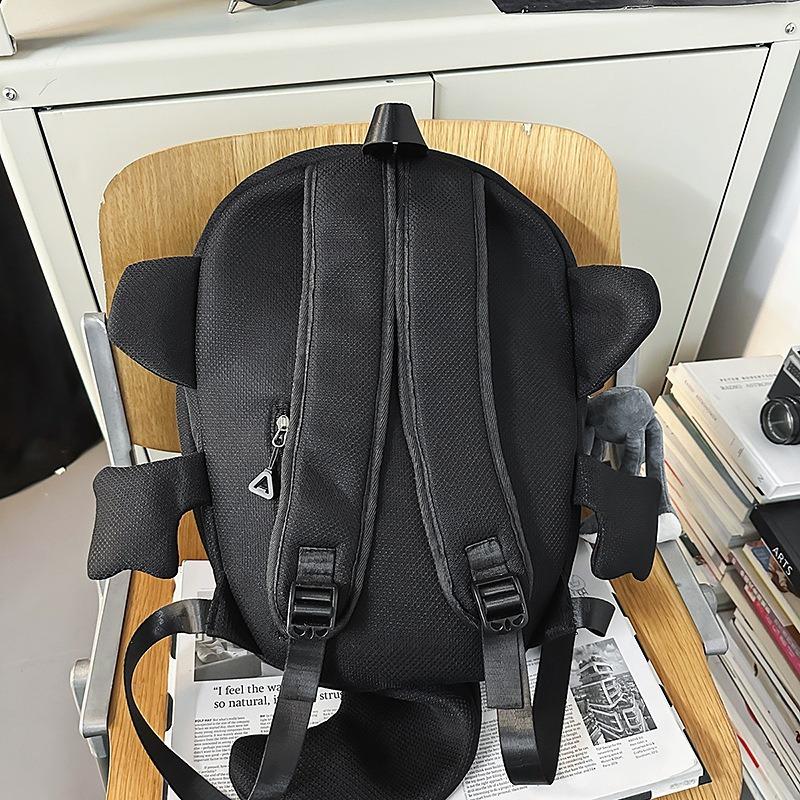 New ugly cute funny personality big shark backpack men and women casual light large capacity backpack