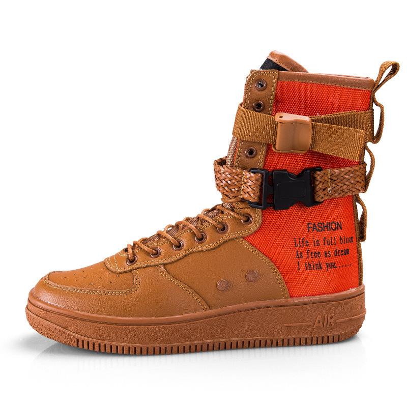 Mens sneakers autumn and winter new sports shoes casual shoes high top board shoes
