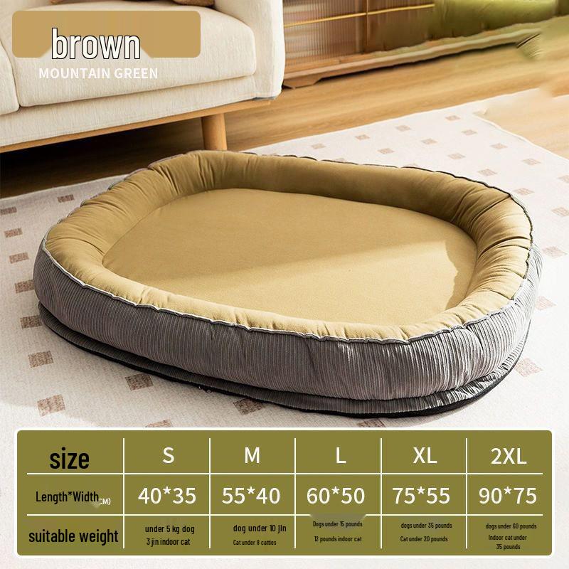 Four Seasons Pet Nest: Removable, Washable Dog & Cat Bed with Cushion, Ideal for Winter Warmth