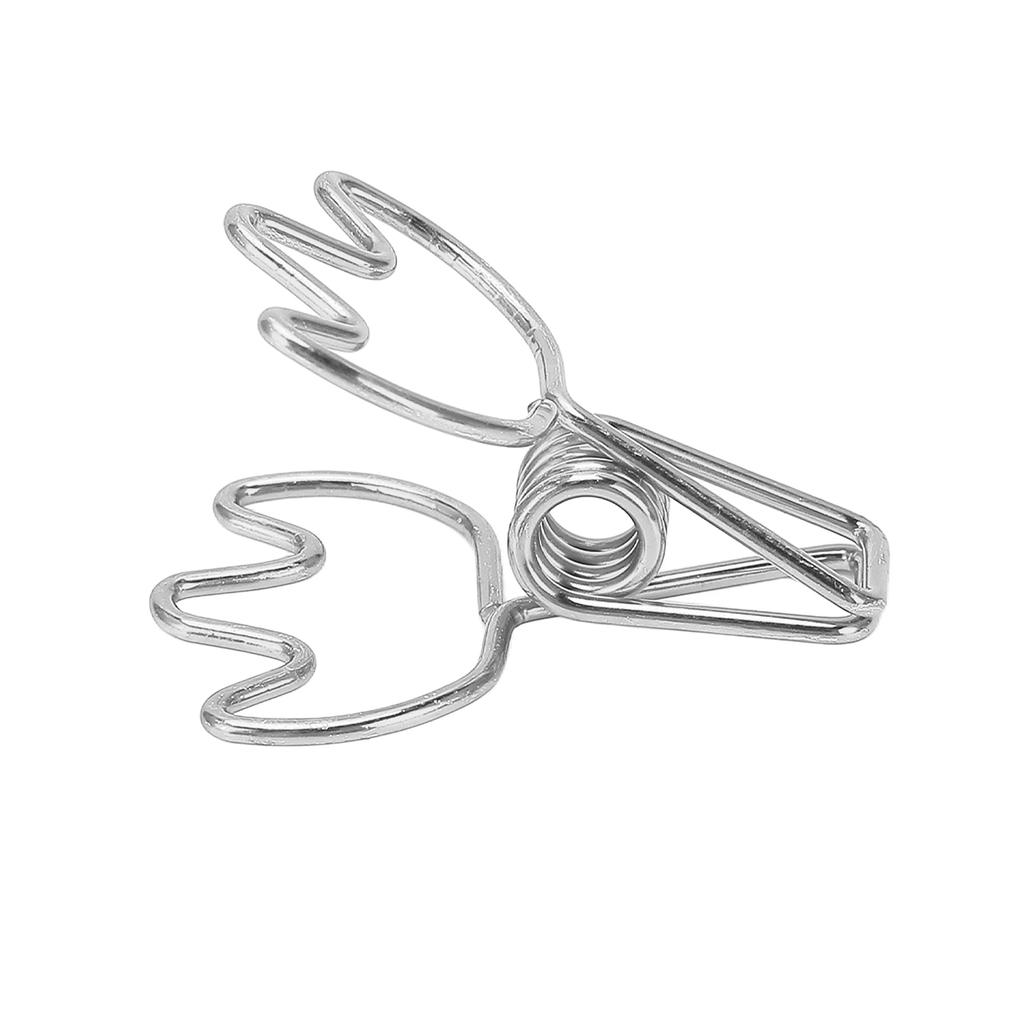 100Pcs Paper Clamps Metal Hollow Strong Clamping Force Crown Shape Tail   Clips for   School Home