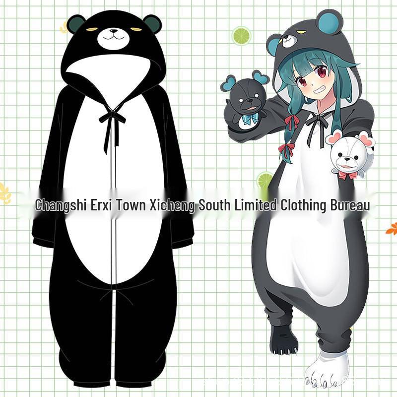 Autumn & Winter Anime Nezha Ao Bing & Genshin Zhongli Dragon Flannel Jumpsuit for Men & Women