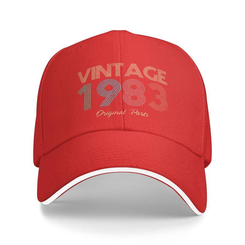 

Fashion Unisex 1983 Vintage Original Parts Baseball Cap Adult Adjustable Dad Hat for Unisex Women Outdoor Baseball Cap
