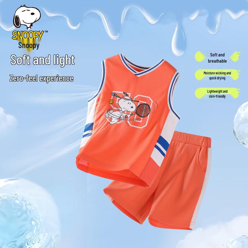 Snoopy Boys  Quick-Dry Vest & Shorts Set 90