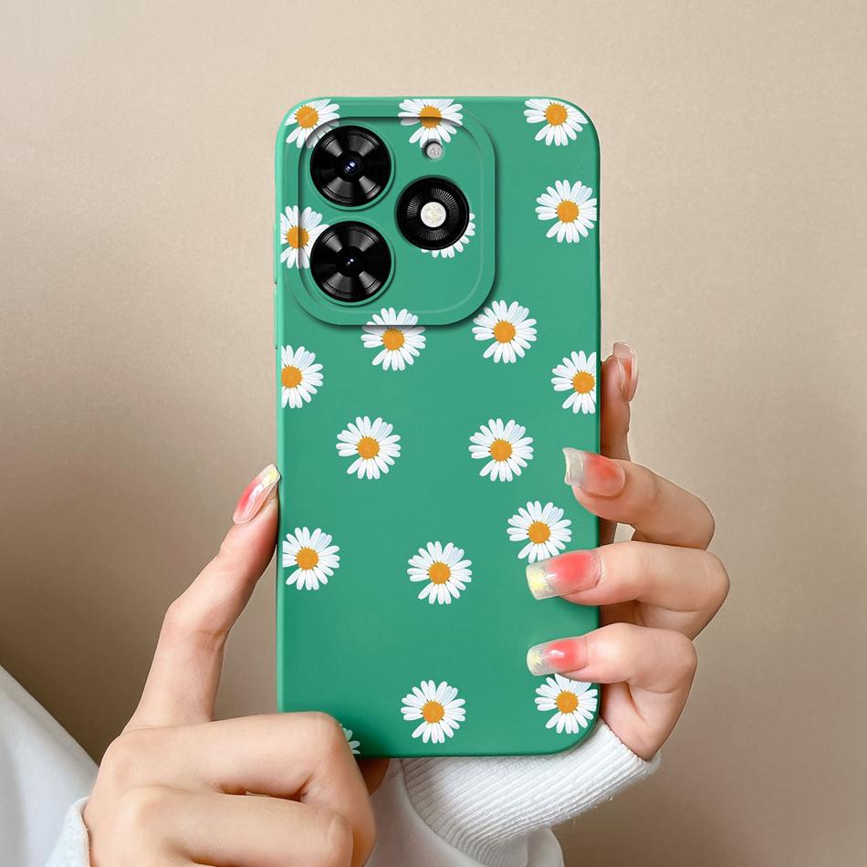 Case For Tecno Spark Go 2024 Cute Pilot Soft Liquid Silicone Upgrade Lens Protection Back Cover For Tecno SparkGo Coque Bumper