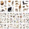 Cute Wild Animal Temporary Tattoo Stickers for Kids Wild Lifes Jungle Animal Birthday Party Favors Party Goodie Bag Decorations School Classroom