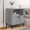 Nightstand Set of 2 Grey Sonoma 49 x 36 x 61 cm Particleboard