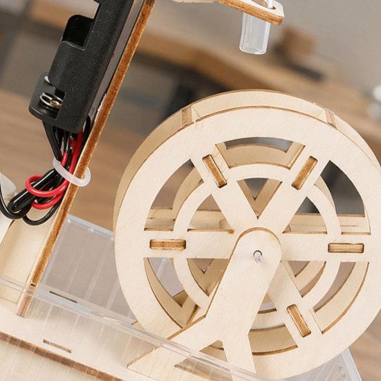 Yousheng DIY Water Wheel Model, Handmade Water Wheel Craft, Water Wheel Building Educational STEM Toy, Physics Teaching Aid for