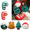 Plushie Throw Pillow Comfortable Christmas Holiday Cushion for Sofa and Bed Decoration Throw Pillows 1PC