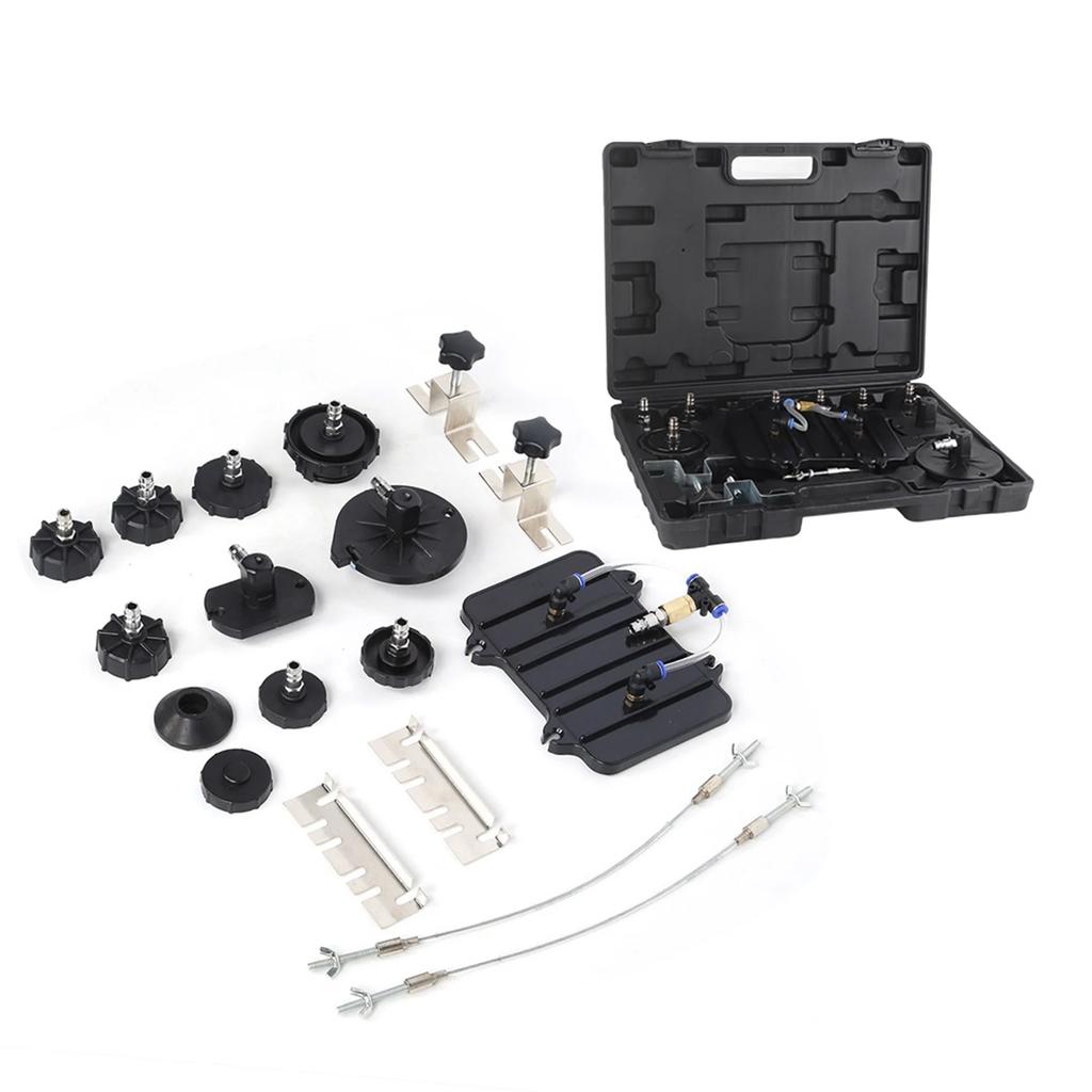 13pcs/Set Steel Quick Connection for Most Compressed Air Brake Bleeder Adapter of Vehicles Brake Bleeder Adapter Bleeder Adapter