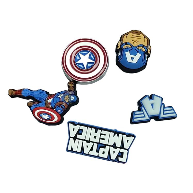 Crocs Clogs Captain America Accessories Other Shoe Accessories Unisex Multicolor