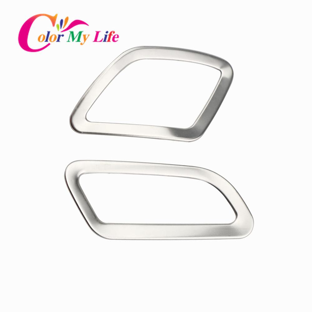 Color My Life Car Air Vent Outlet Trim for Jeep Renegade 2015- LHD Accessories Air Conditioning Vent Cover Sticker