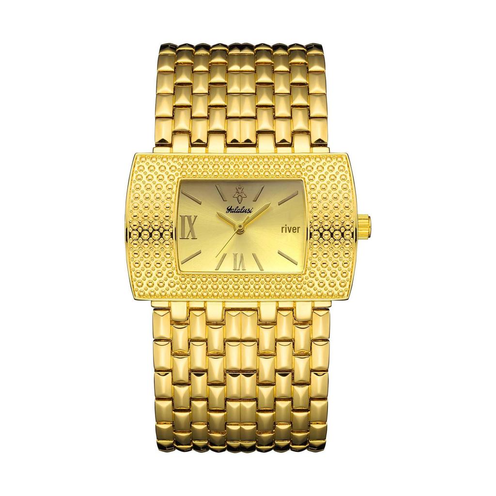 Yalalusi Women's Rhinestone Quartz Wristwatch - Eco-Friendly IPG Electroplated Fashion Watch