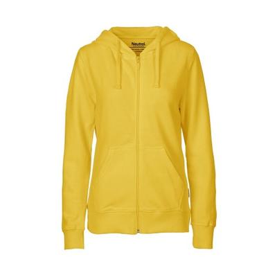 Neutral Womens/Ladies Plain Full Zip Hoodie