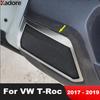 For Volkswagen VW T-Roc TROC 2017 2018  Steel Car Inner Door Audio Speaker Cover Trim Loudspeaker Frame Interior Accessories