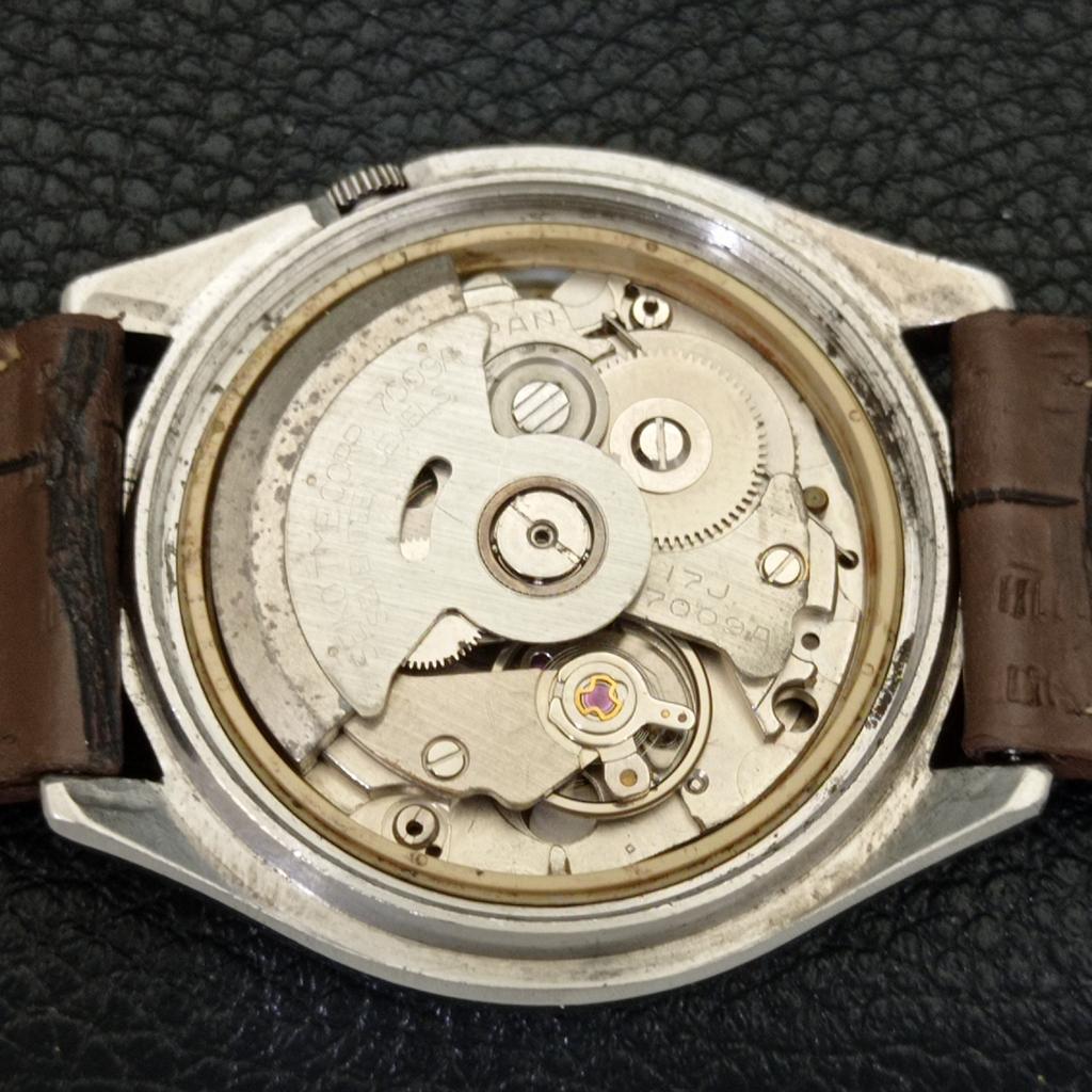 SEIKO 5 AUTOMATIC 7009A VINTAGE JAPAN MENS ARABIC BLUE DIAL WATCH a701667-5 R206c-a701667