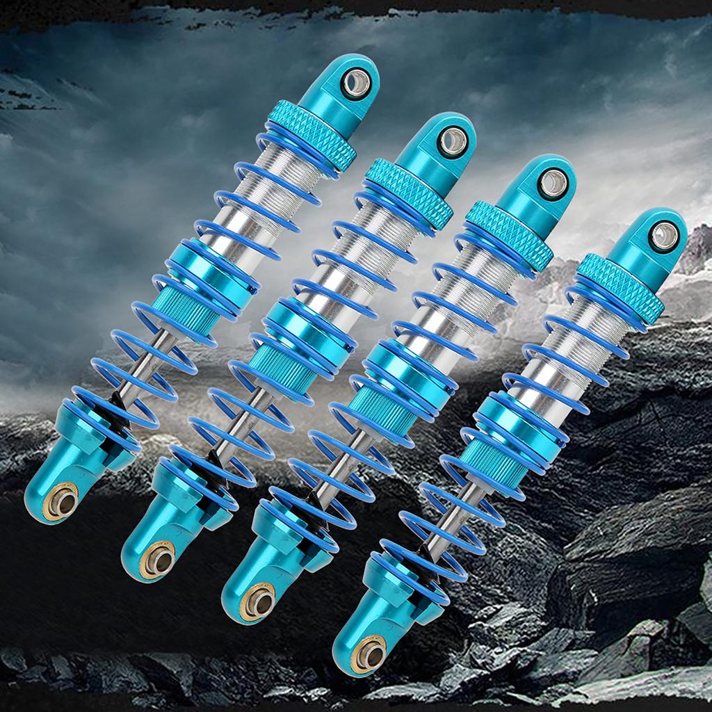 4pcs Metal Shock Damper with Spare Springs Universal for TRX4 SCX10 D90 1 10 RC Crawler80mm