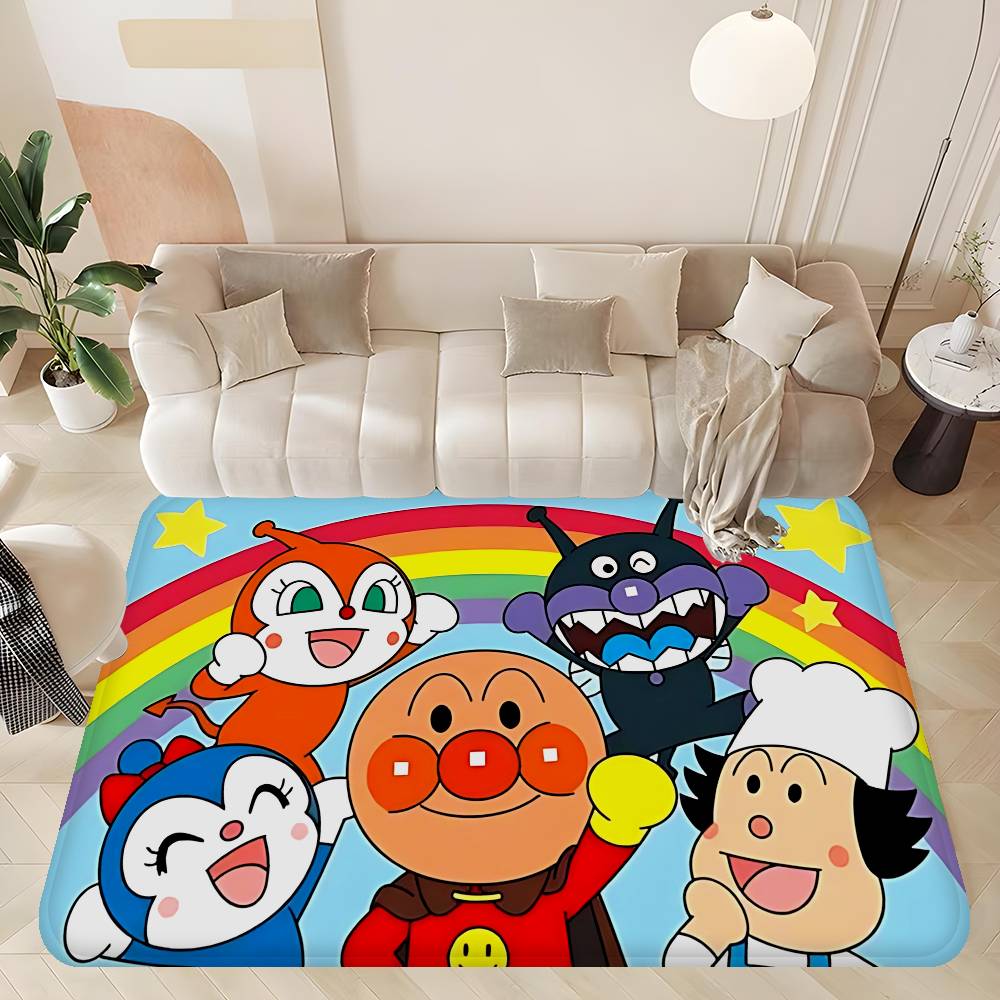 Anime Anpanman Movie Bathroom Mat Kids Room Bedroom Decoration Balcony Anti Slip Doormat Living Room Welcome Rug