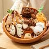 Cute Cartoon Food Plant Plush Toy Soft Teapot Morel Mushroom Coconut Tree Stuffed Doll Keychain Pendant Kids Birthday Gift Boys