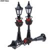 Hot sale 1/12 Dollhouse Miniature Christmas Park Street Lamp Doll Streetlight Decor Toy Home Decor 1pc