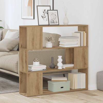 Bookshelf Room Divider Artisan Oak 100 X 24 X 94 Cm