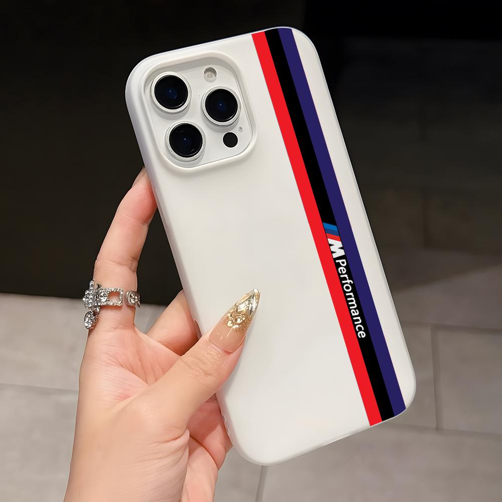 B-BMW-Motorcycle Logo Phone Case For IPhone 17 Air 16 E 15 14 Plus 13 12 11 Pro Max 2 Soft Frosted Candy Transparent Jelly 2-in- Vhpx10