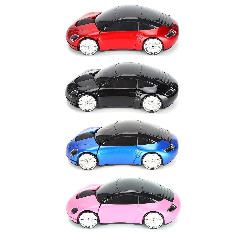 USB Scroll Sports Car Wireless Mouse Cartoon Wireless Mouse for Laptop/PC Pad Computer PC Laptop