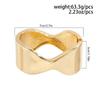 Cold wind irregular water drop opening ring, fashionable texture flower pearl ring Ring